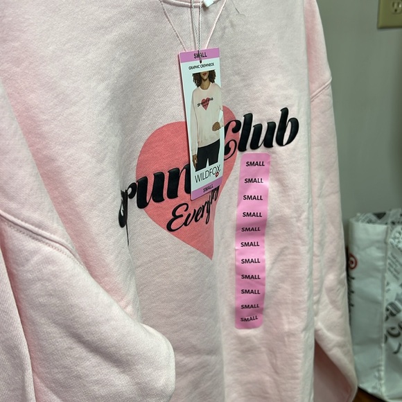 Pink Wildfox Brunch Club Everyday Crewneck New - Picture 4 of 14